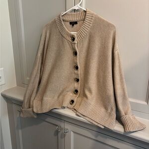 Quince Organic Cotton Cropped Cardigan